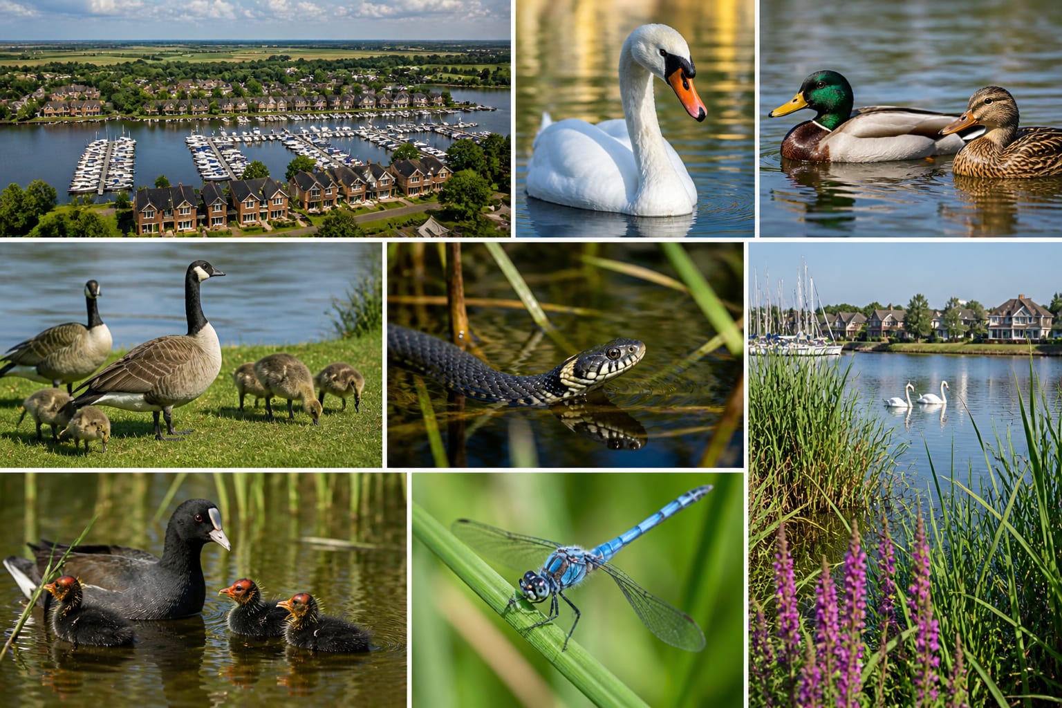 Waterside nature at Burton Waters